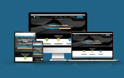 Responsive website design for PRS Roofing showcasing digital marketing services, including SEO and Google Ads, optimized for roofing contractors.