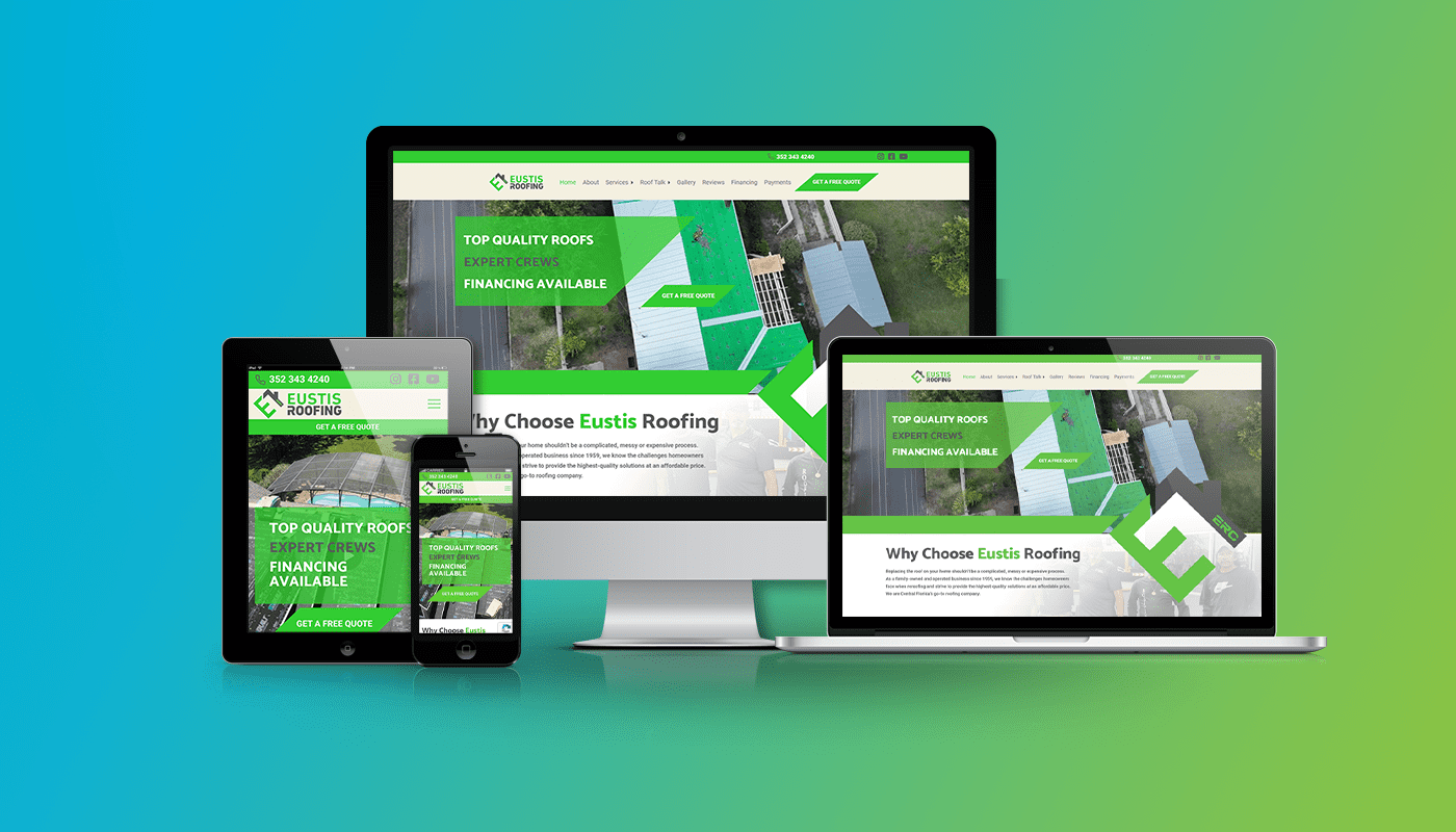 Eustis Roofing Company - website design and SEO