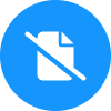 Google Ads Management for Roofers - File Slash Icon