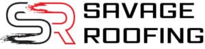 savage roofing logo savage roofing logo