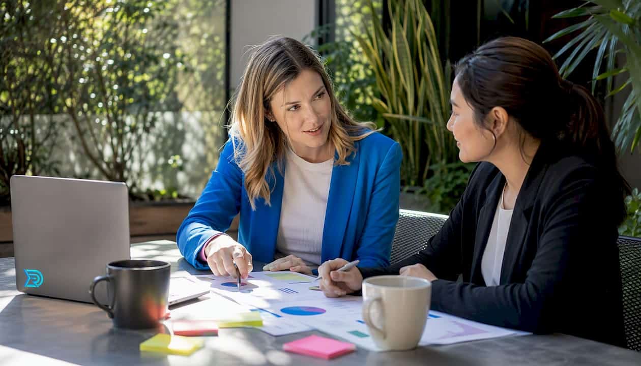 Marketers discussing audience segmentation strategy