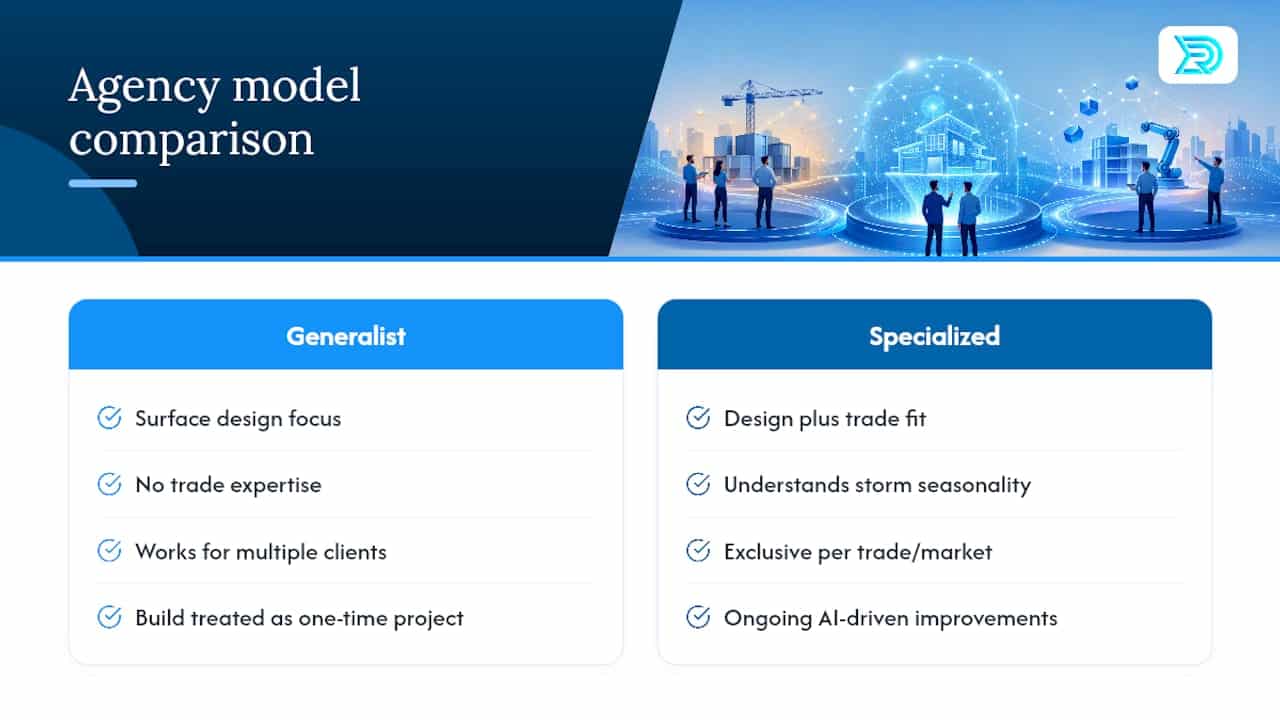 Comparison of generalist and specialized agencies
