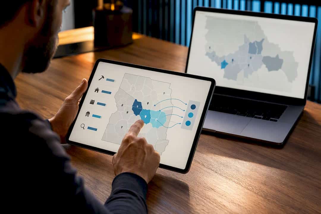 Analytics filtering local contractor markets