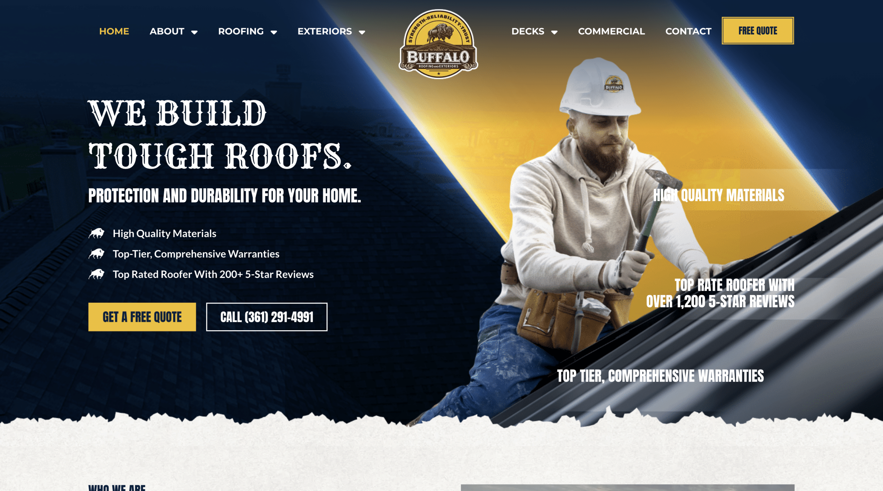 Project website screenshot