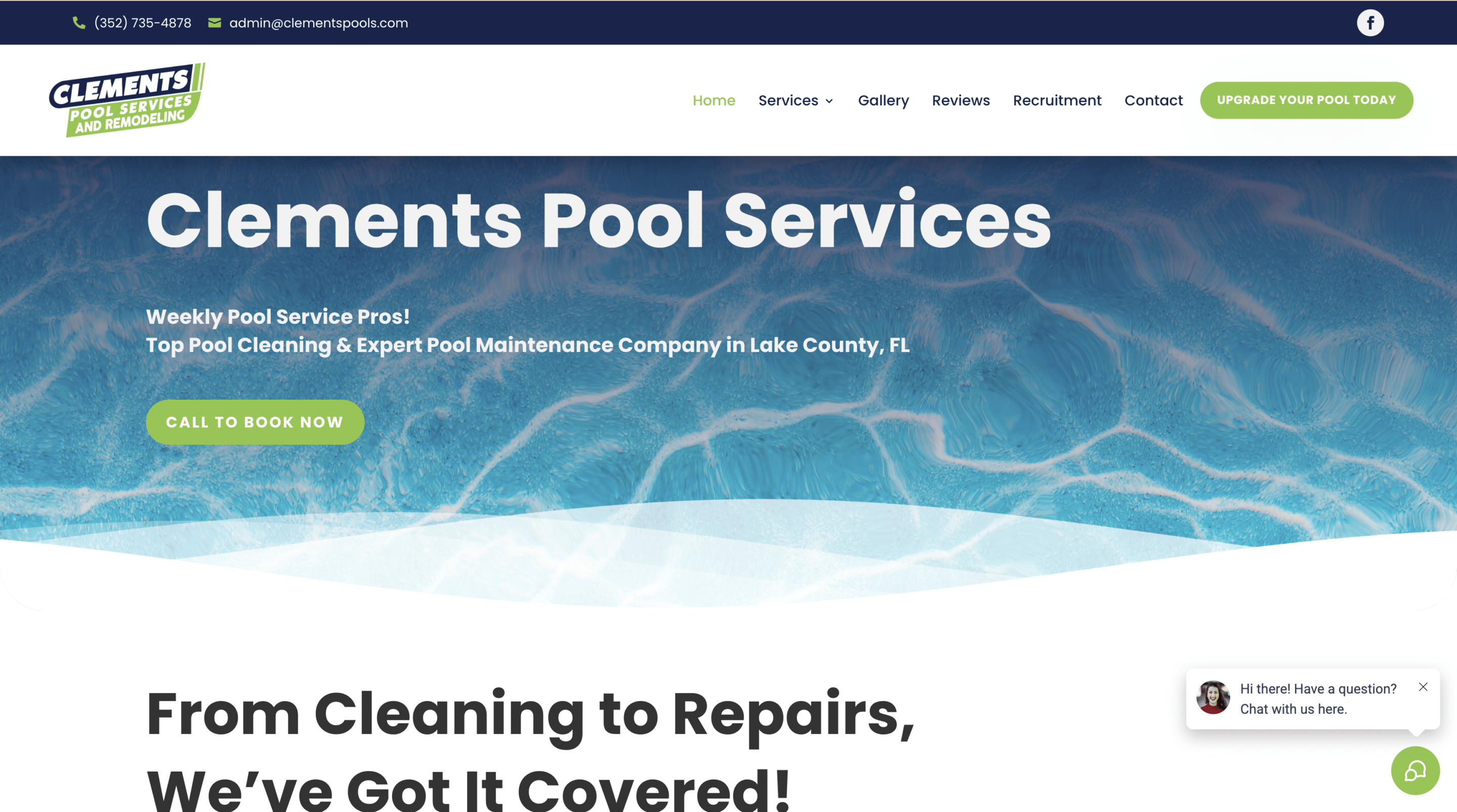 Project website screenshot