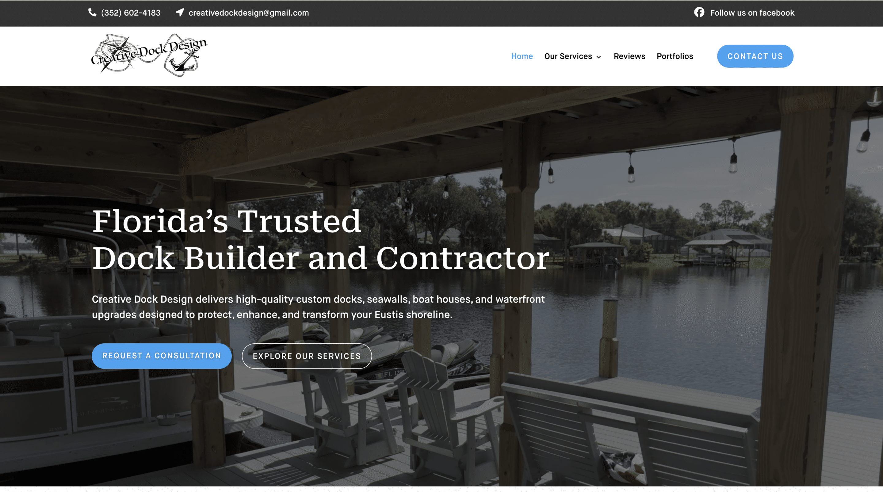 Project website screenshot